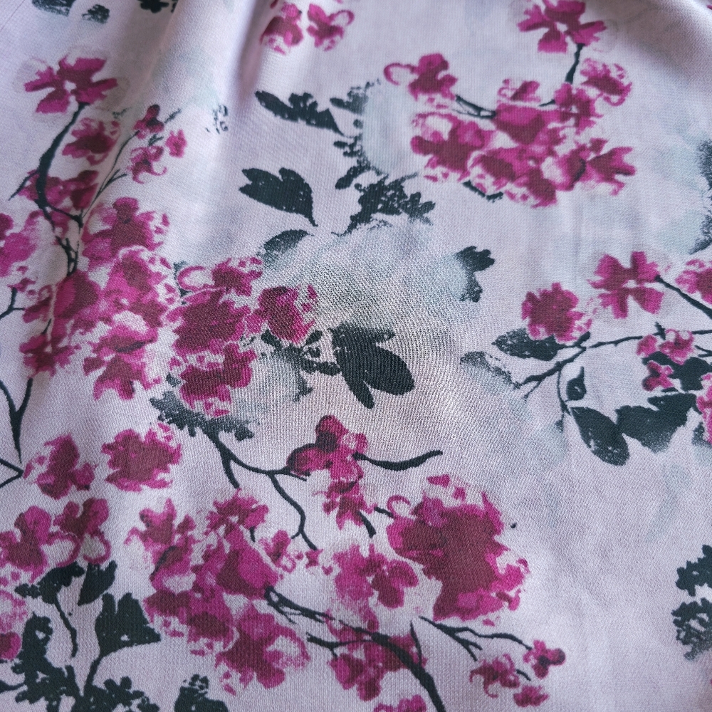 Love & Legend Pink Floral Chiffon Blouse - Picture 14 of 16
